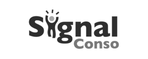logo SignalConso, start-up d'Etat beta.gouv pour les consommateurs.